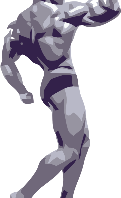 Bodybuilding Silhouette Arnold Schwarzenegger (498x800), Png Download
