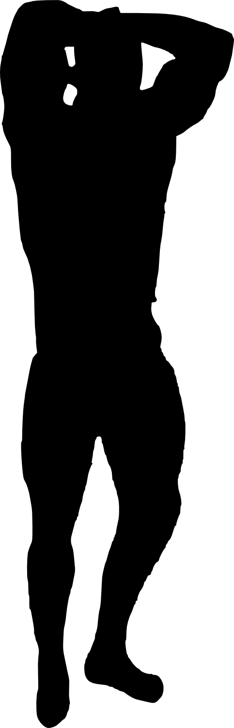 Free Png Muscle Man Bodybuilder Silhouette Png Images - Silhouette Bodybuilder Transparent (480x1490), Png Download