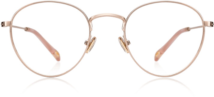 Vintage Rose Gold Eyeglasses (750x750), Png Download