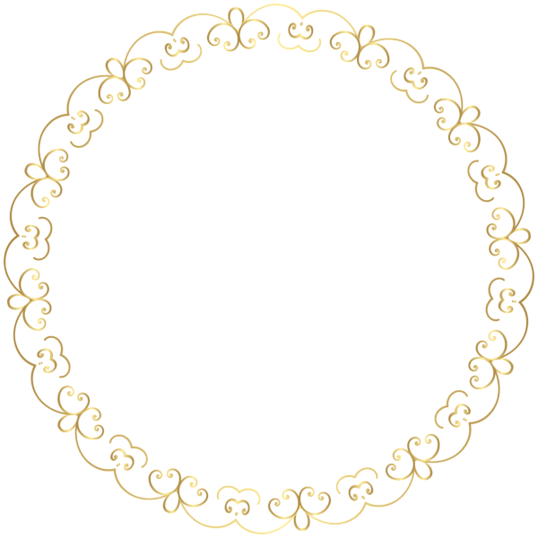 Round Gold Border Frame Png Clip Art Image - Round Gold Border Png (600x600), Png Download