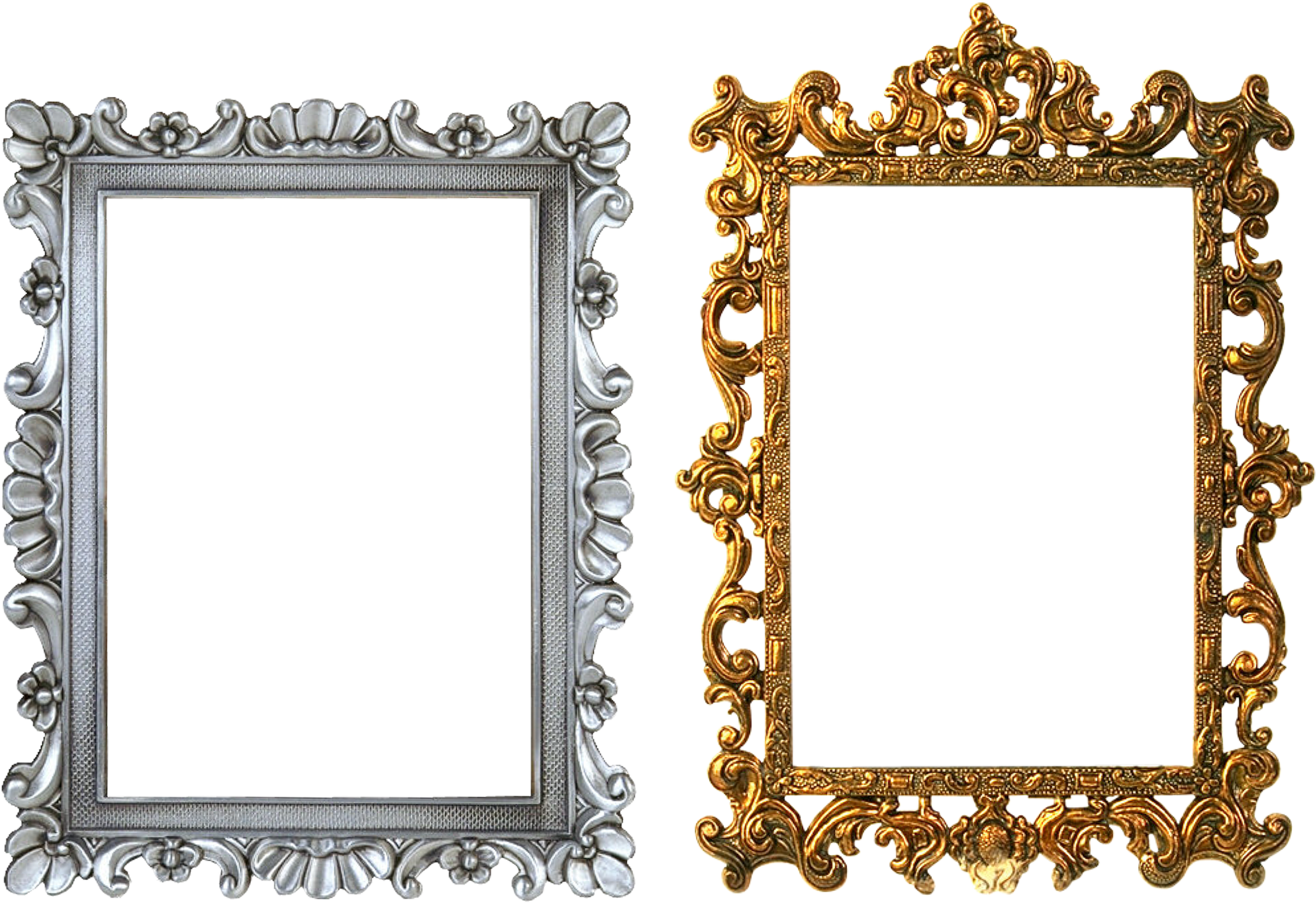 Gold Framing, Round, Texture, Object, Graphical, Hq - Gold Frames Design Png (2046x1432), Png Download