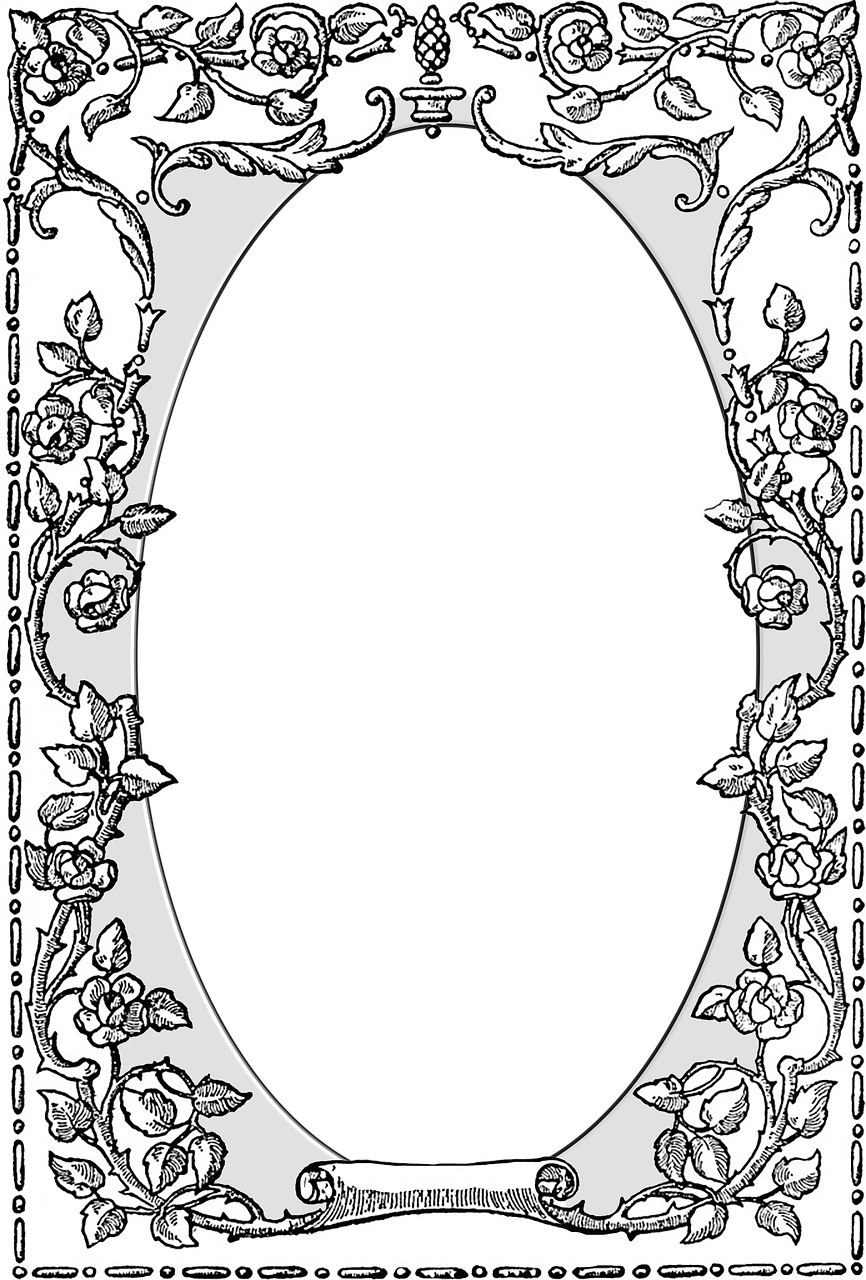 Ornate Black Gray - Stock.xchng (866x1280), Png Download