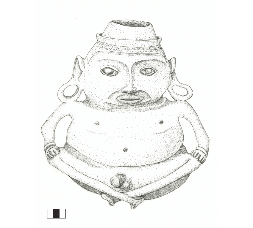 Estatueta Naturalista De Homem Sentado, Com Adornos - Federal University Of Rio De Janeiro (850x768), Png Download