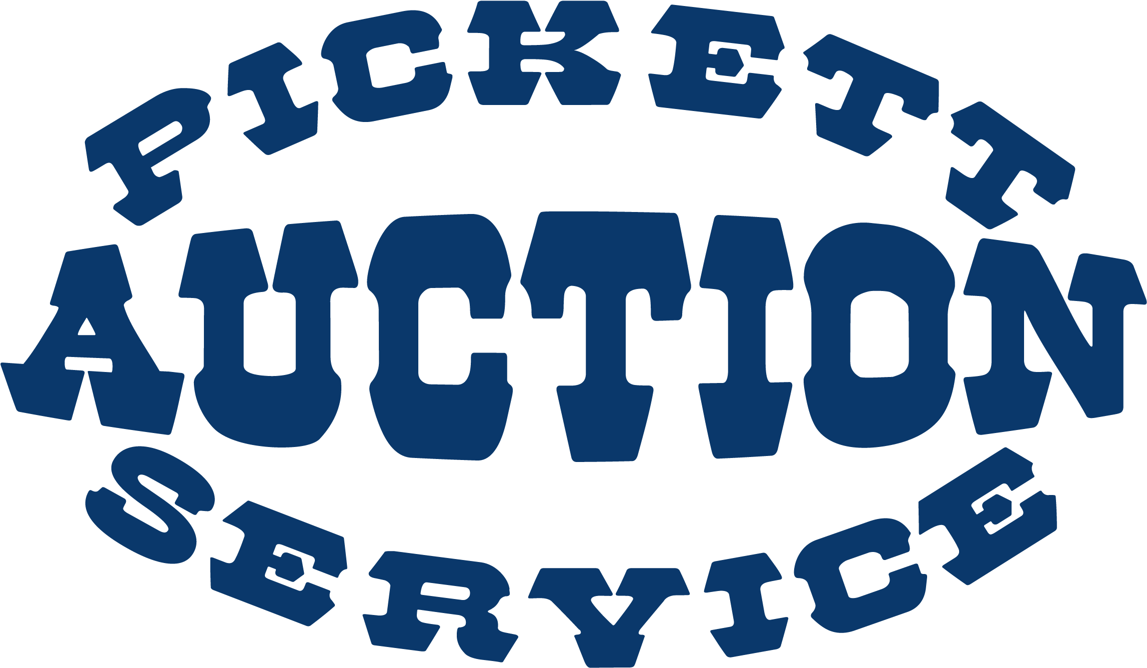 1550255592 Pickettauction Logonavy (2400x1446), Png Download