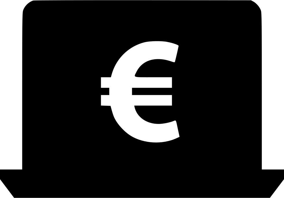 Euro Laptop Png Icon - Euro Icon (980x682), Png Download