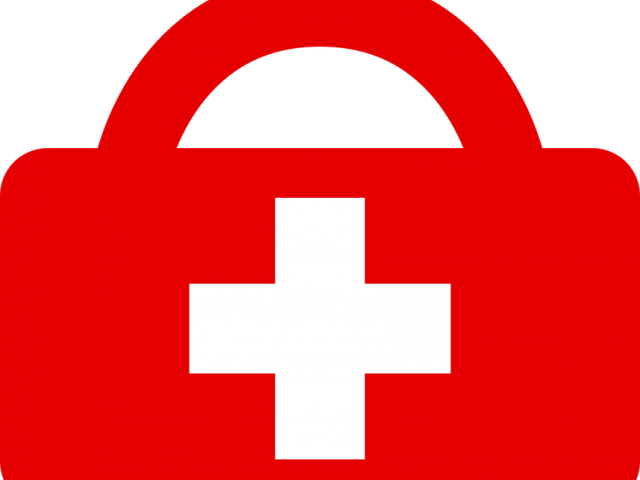 Red Cross Clipart Icon Red - List Of First Aiders (640x480), Png Download