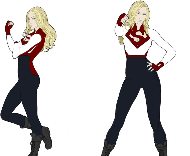 Super Girl And Wonder Woman Redesigns (1000x672), Png Download