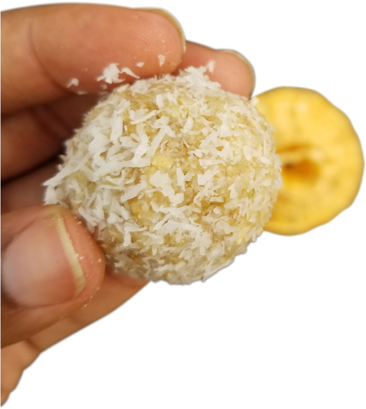 Vacay Pineapple Coconut Gwell Bite - Coconut Macaroon (1000x1333), Png Download
