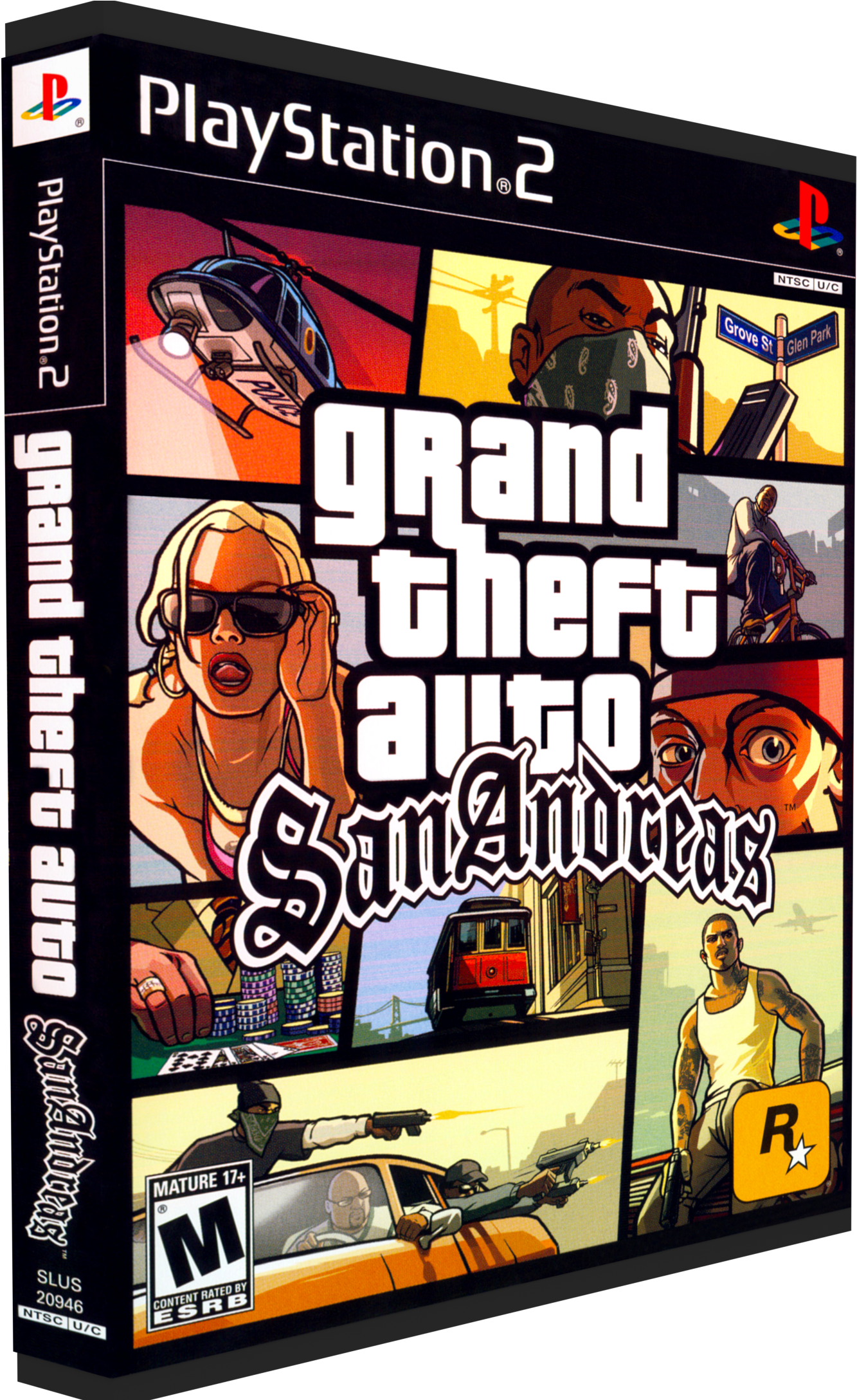 Grand Theft Auto: San Andreas PSP Box Art Cover by DemonFoxSlayer