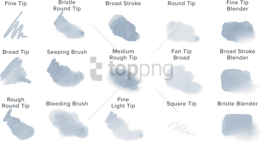 Free Png Autodesk Sketchbook Watercolor Png Image With - Watercolor Brush Free (850x470), Png Download