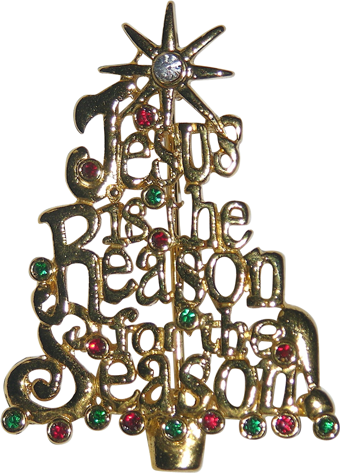 Jesus Is The Reason For The Season Christmas Tree Pin - Christmas Ornament (932x932), Png Download