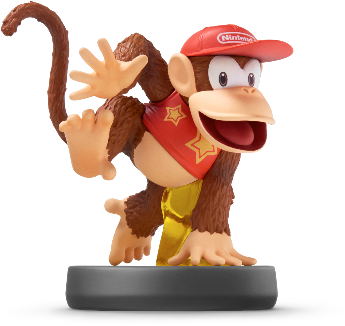 Diddy Kong - Amiibo Diddy Kong (1542x1557), Png Download