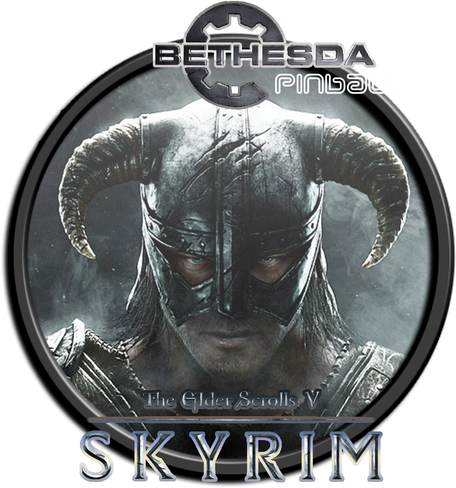 Skyrim Head-edition - Pinball Fx 2 Wheel Art (1365x1035), Png Download