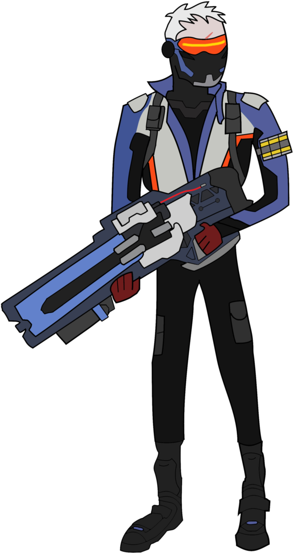 Soldier - Assault Rifle (668x1195), Png Download