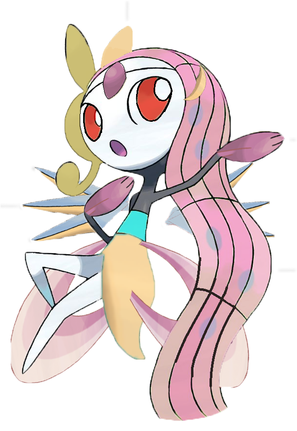 Imagemeloetta - Legendary Prettiest Pokemon (610x899), Png Download