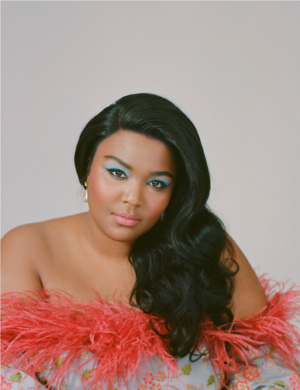 Lizzo Wearing A Markarian Dress And Of Rare Origin - Lizzo Allure (1200x1500), Png Download