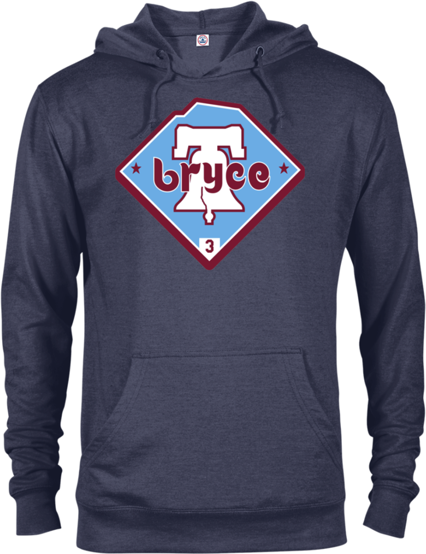 Bryce Harper Throwback Hoodie / Unisex Phillies (1155x1155), Png Download