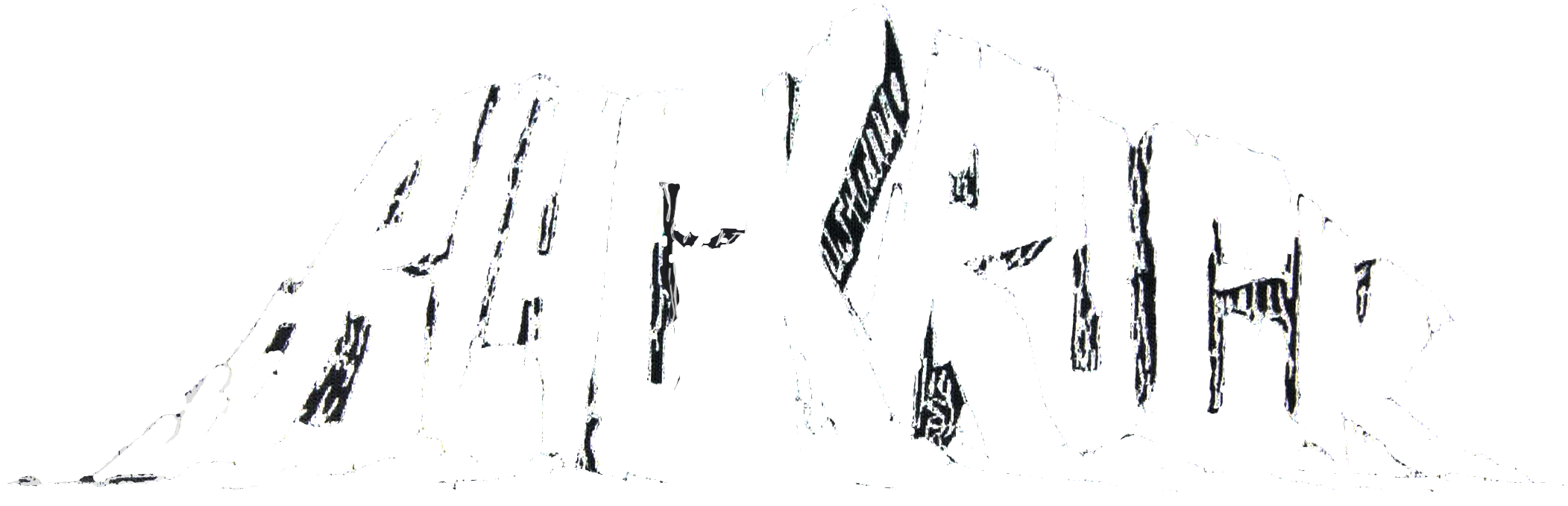 Black Rock Mountain Only - Sketch (2135x759), Png Download