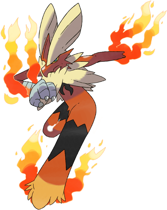 Pokemon Shiny Mega Blaziken (614x737), Png Download