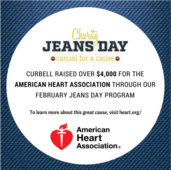 Charity Jeans Day American Heart Association - American Heart Association (1080x675), Png Download
