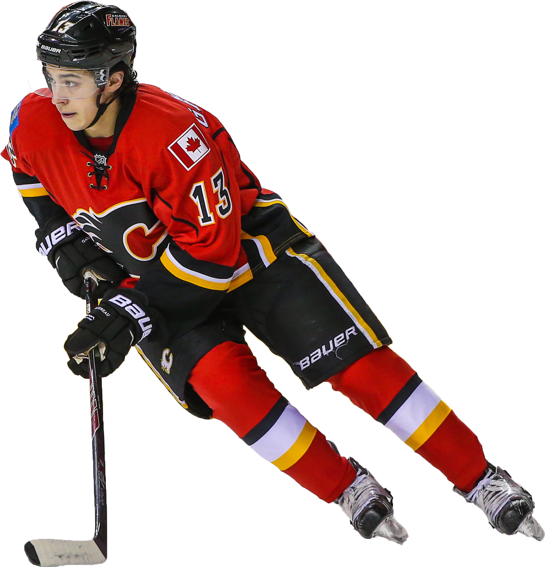 Visit - Nhl Hockey Player Skating (3380x2253), Png Download