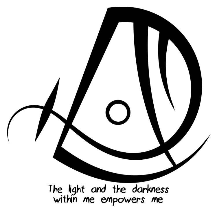 Sigil Athenaeum “i Am One With The Darkness” Sigil - Dark Sigils (750x720), Png Download