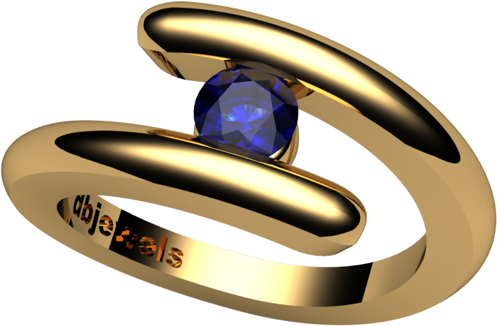 Ring Setting For Gemstones - Pre-engagement Ring (1000x1000), Png Download