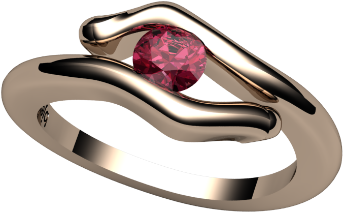 Ring Setting For Gemstones - Pre-engagement Ring (1000x1000), Png Download
