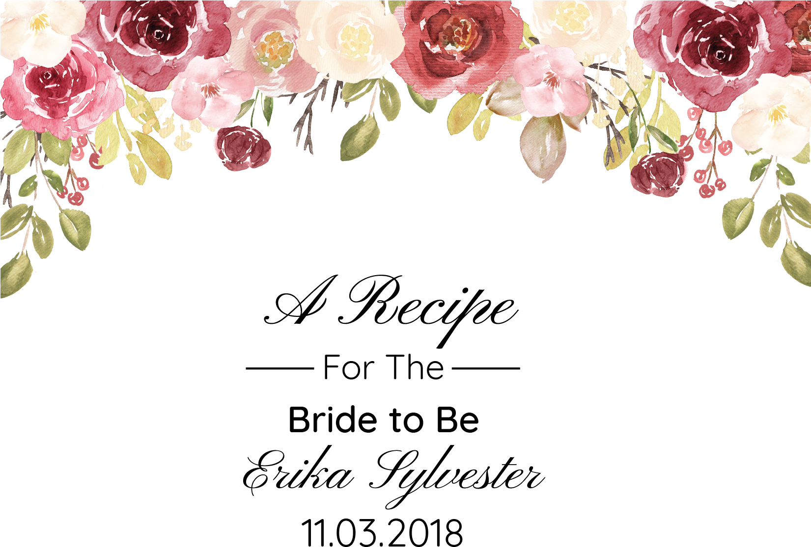 Bridal Shower - Garden Roses (1650x1135), Png Download