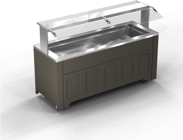 Refrigerated Salad, Condiment & Cold Food Or Beverage - Salad Bar Stainless (600x600), Png Download