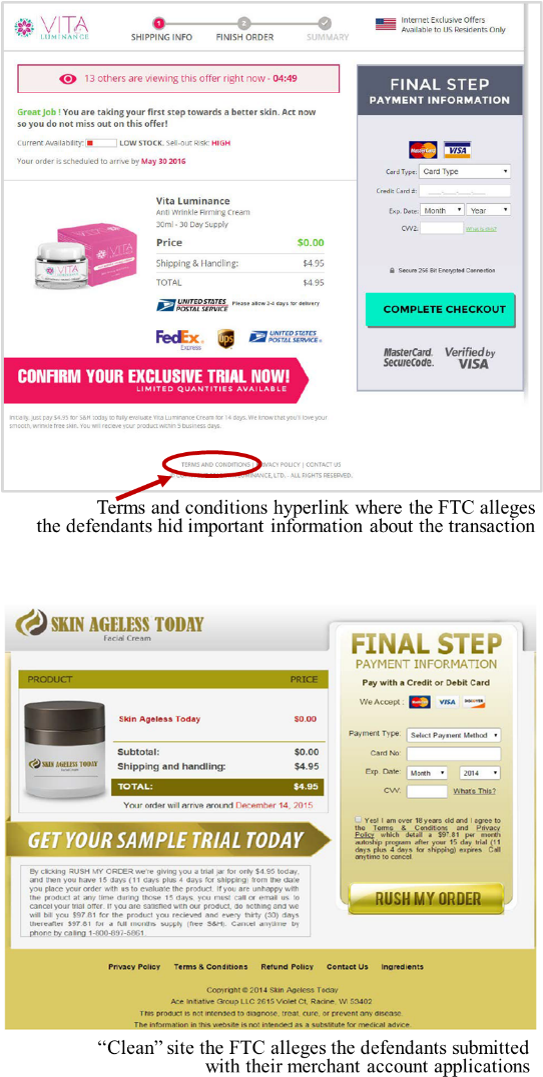 Two Screens From Defendants' Websites - Web Page (549x1088), Png Download