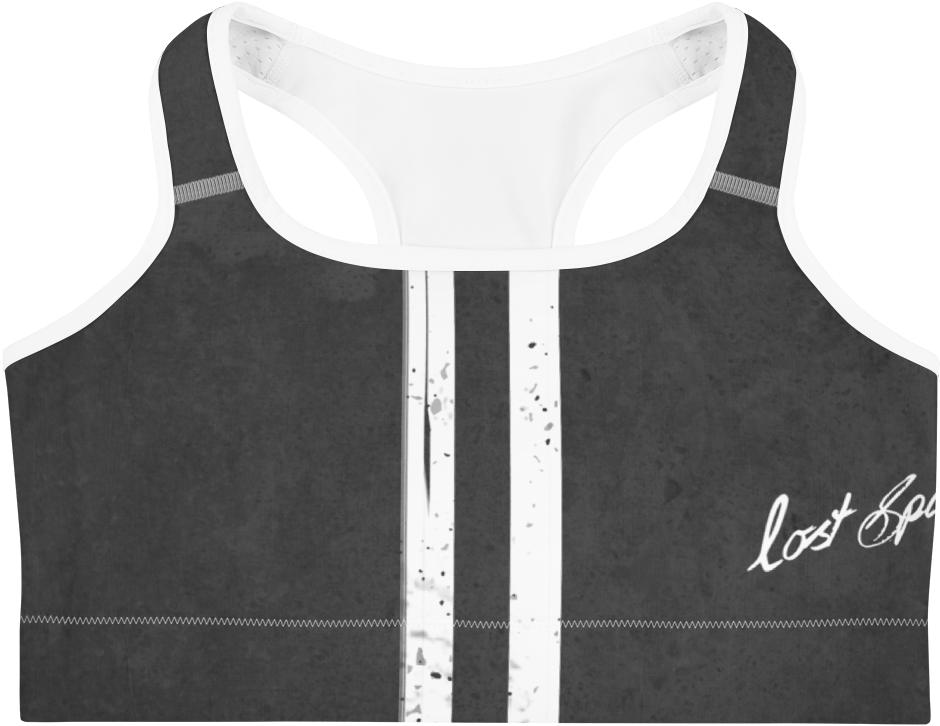 War Paint Dancewear Sports Bra In Ash Grey - Sports Bra (1000x1000), Png Download