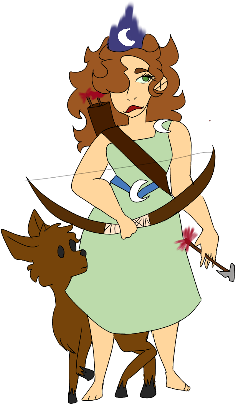 Download Artemis Sticker Cartoon Png Image With No Background Pngkey Com