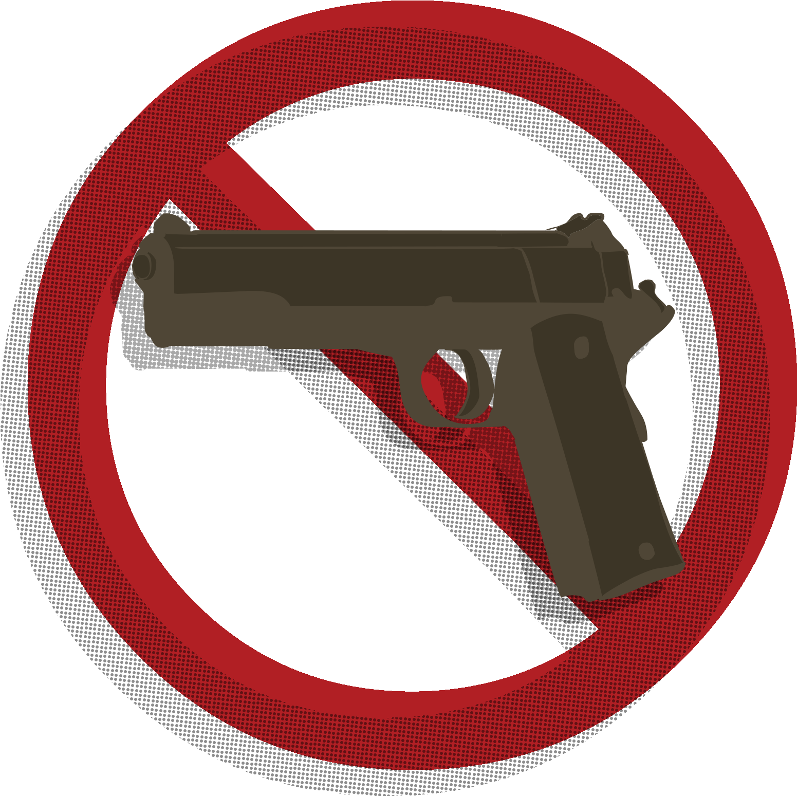 No Firearms Permitted In The Store - Trigger (1727x1843), Png Download