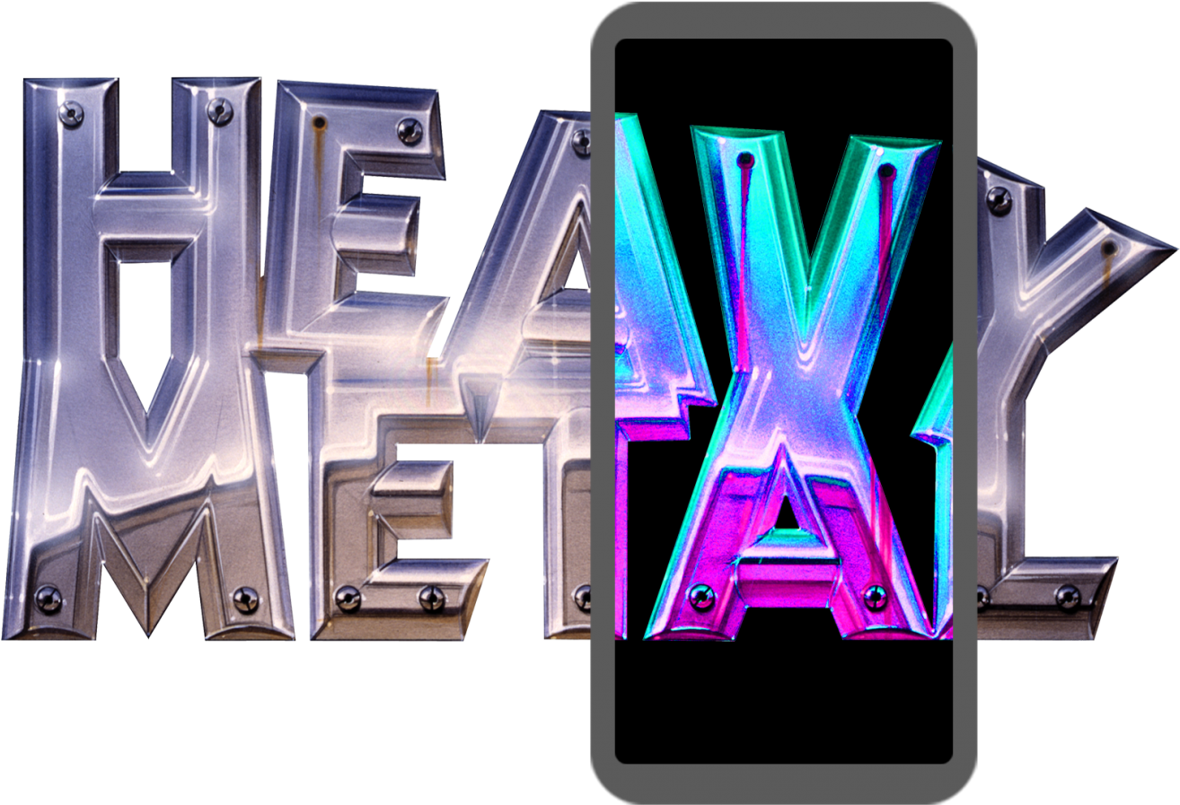Heavy Metal Ar Logo Clean - Heavy Metal (2048x1078), Png Download