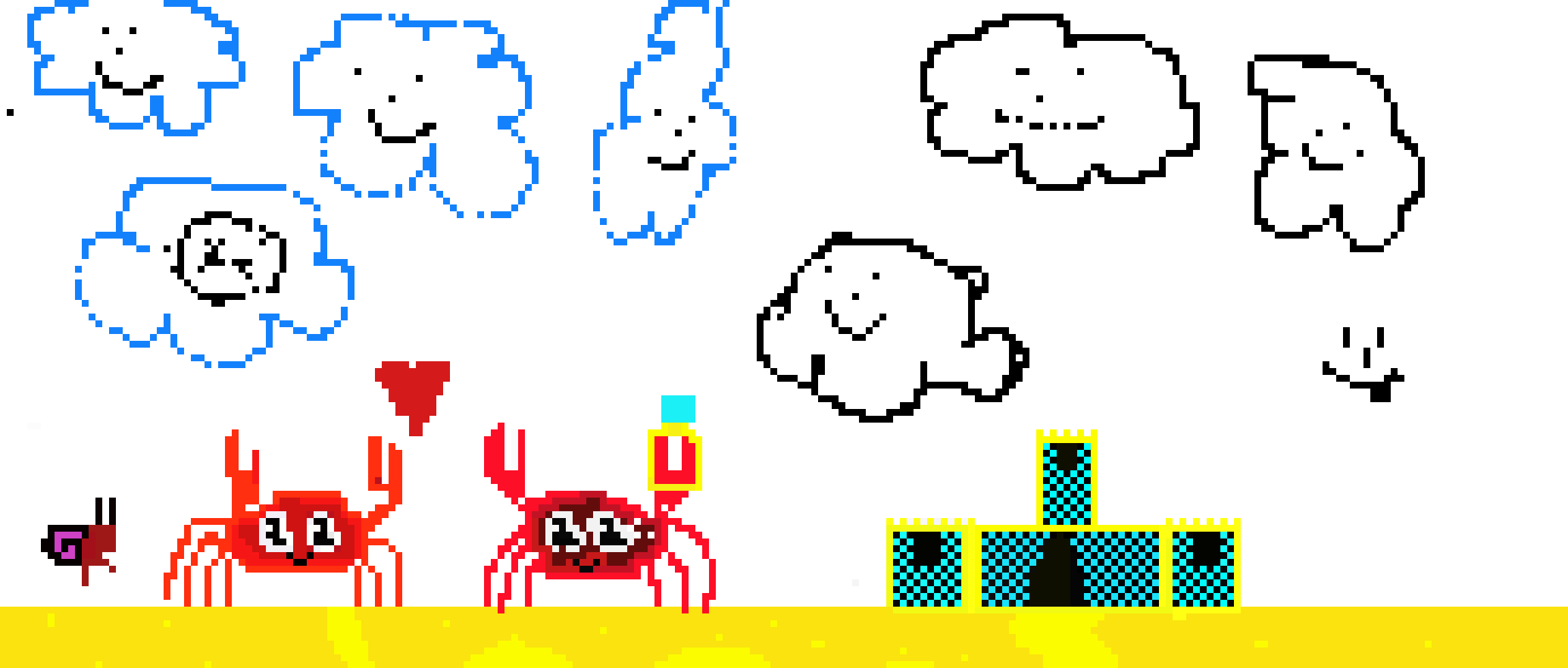 Crabs In Love (2300x980), Png Download