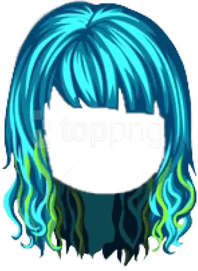 Free Png Turquoise Ninja Tribute Hair Png - Ninja Hair Transparent (480x648), Png Download