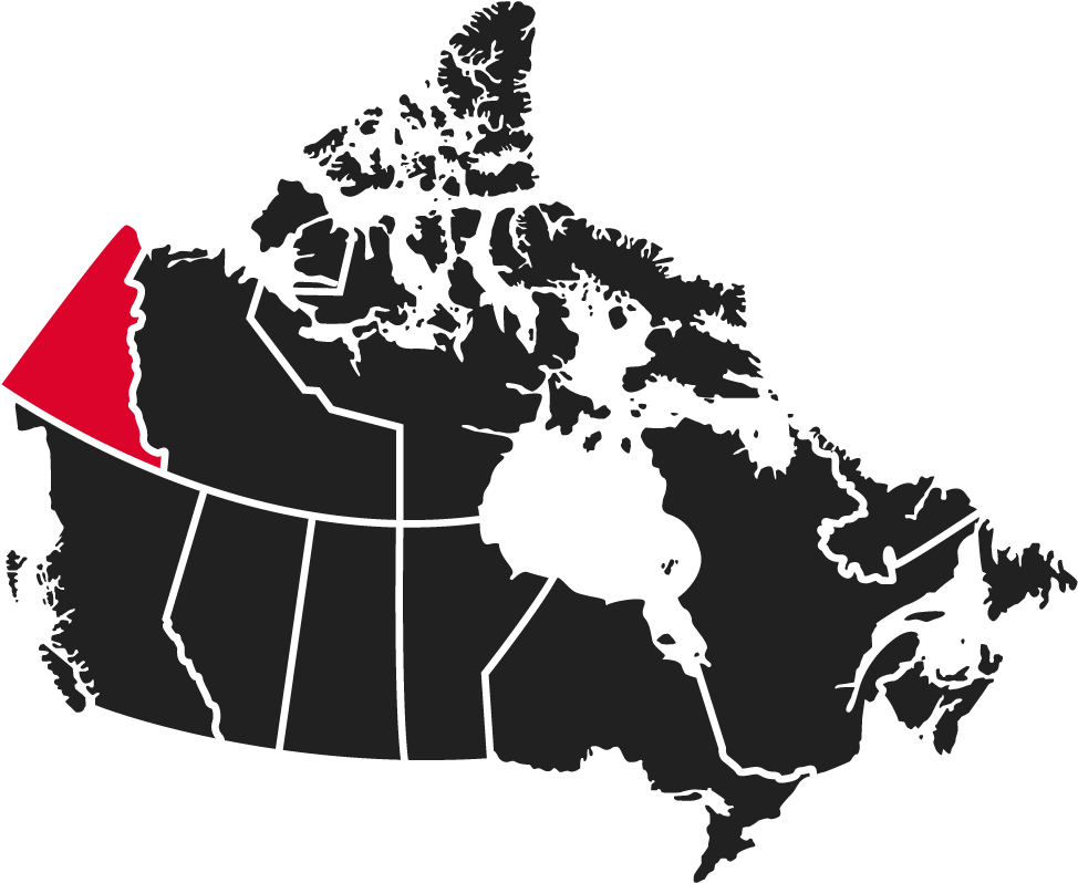 One Of Three Canadian Territories, Yukon Is Situated - Canada Divided Into Regions (1000x818), Png Download