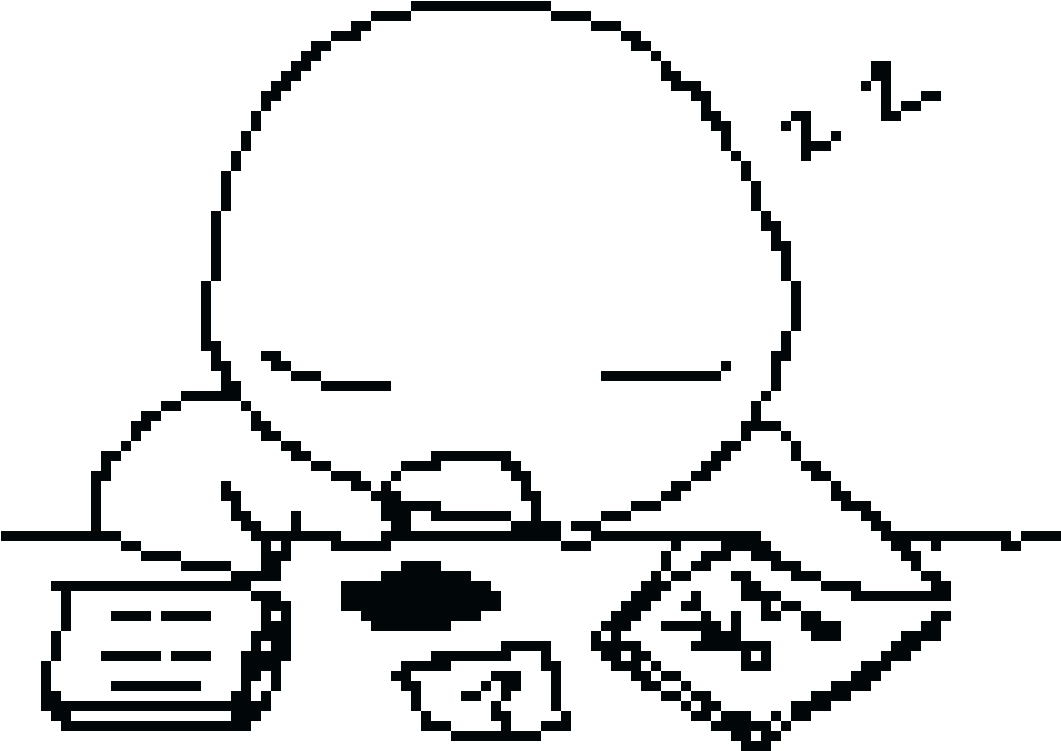 Sleepy - Line Art (1070x780), Png Download