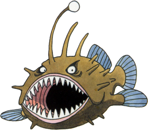 Pez Estrangulador Monstruos, Diseño De Monstruo, Dragones, - エビル アングラー (599x528), Png Download