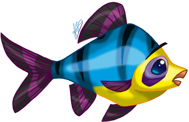 Elías "uva" Díaz - Coral Reef Fish (701x472), Png Download