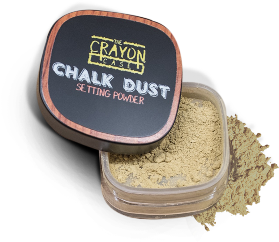 Download Chalk Dust Setting Powder Chalk Dust Crayon Case PNG Image