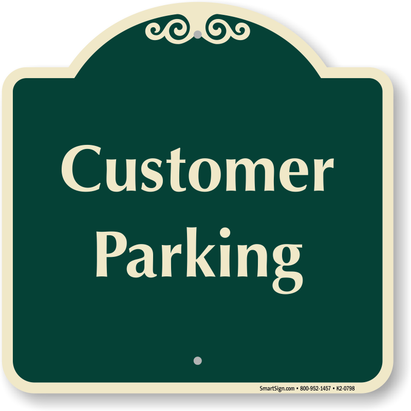Designer Parking Signs - Thanks For Your Business Sign (800x800), Png Download