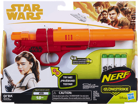 Qi'ra Nerf Glowstrike Blaster Series - Nerf Star Wars Qi Ra (600x600), Png Download