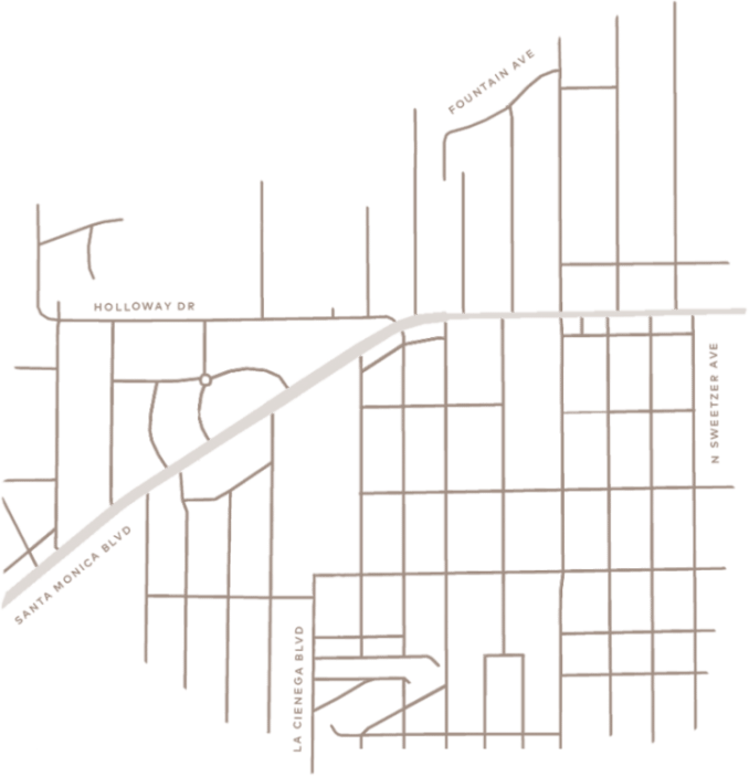Pali West Hollywood Map5 E1519317575816 - Diagram (678x702), Png Download