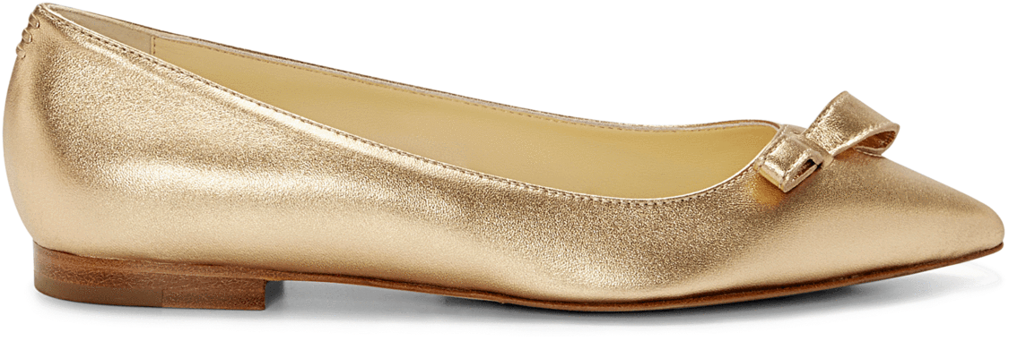 Color - Gold Nappa - Ballet Flat (1260x1260), Png Download