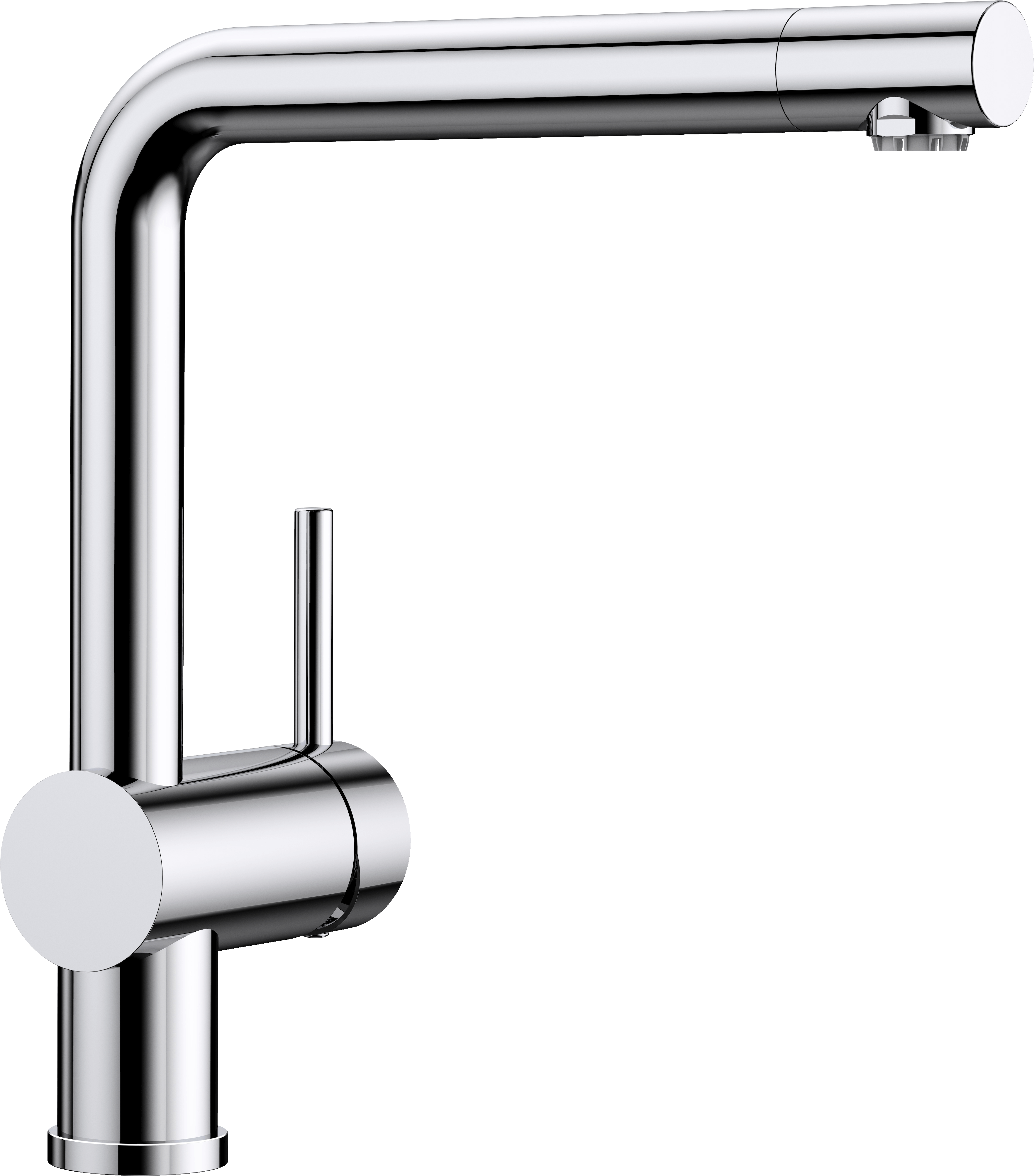 Linus S Vario Blanco With Blancolinus Chrom - - Blanco Linus-s Vario Kitchen Tap Metallic Surface (3526x4008), Png Download