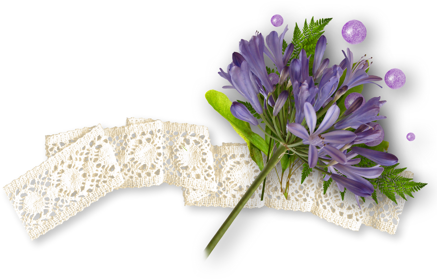 Scrap Para Tarjetas Florales, Png - Cluster-lilies (1600x1600), Png Download