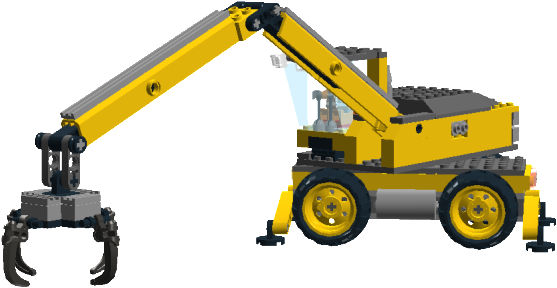 Scrapgrab2 - Crane (800x474), Png Download