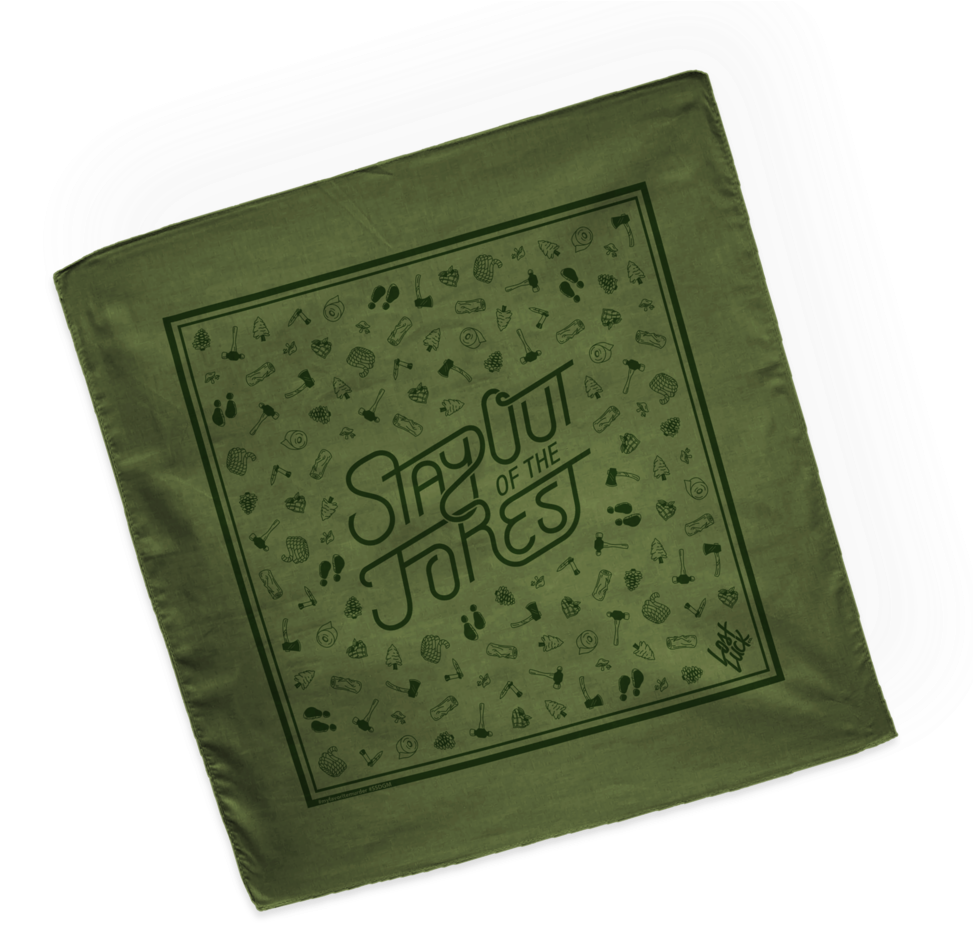 Forest Bandana - Placemat (1000x1006), Png Download